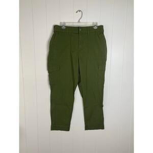 NWT - Style & Co Women’s Straight Leg Green Cargo Mid Rise Pants Size 12
